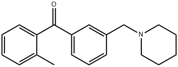 2-METHYL-3'-PIPERIDINOMETHYL BENZOPHENONE Structural