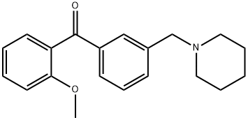 2-METHOXY-3'-PIPERIDINOMETHYL BENZOPHENONE Structural