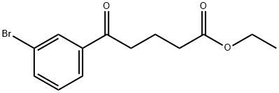 ETHYL 5-(3-BROMOPHENYL)-5-OXOVALERATE Structural