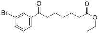 ETHYL 7-(3-BROMOPHENYL)-7-OXOHEPTANOATE Structural