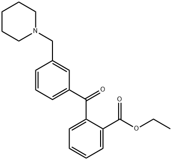 2-CARBOETHOXY-3'-PIPERIDINOMETHYL BENZOPHENONE