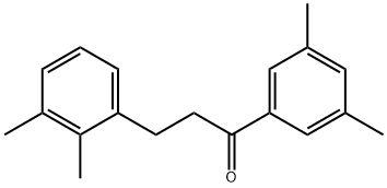 3',5'-DIMETHYL-3-(2,3-DIMETHYLPHENYL)PROPIOPHENONE Structural