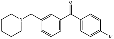 4'-BROMO-3-PIPERIDINOMETHYL BENZOPHENONE Structural