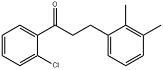 2'-CHLORO-3-(2,3-DIMETHYLPHENYL)PROPIOPHENONE Structural