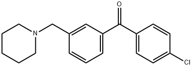 4'-CHLORO-3-PIPERIDINOMETHYL BENZOPHENONE Structural