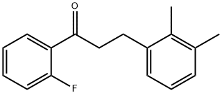 3-(2,3-DIMETHYLPHENYL)-2'-FLUOROPROPIOPHENONE Structural