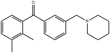 2,3-DIMETHYL-3'-PIPERIDINOMETHYL BENZOPHENONE Structural