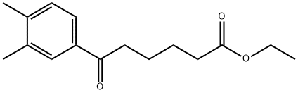 ETHYL 6-(3,4-DIMETHYLPHENYL)-6-OXOHEXANOATE Structural