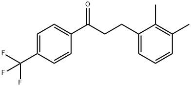 3-(2,3-DIMETHYLPHENYL)-4'-TRIFLUOROMETHYLPROPIOPHENONE Structural