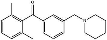 2,6-DIMETHYL-3'-PIPERIDINOMETHYL BENZOPHENONE Structural