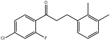 4'-CHLORO-3-(2,3-DIMETHYLPHENYL)-2'-FLUOROPROPIOPHENONE Structural