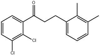 2',3'-DICHLORO-3-(2,3-DIMETHYLPHENYL)PROPIOPHENONE Structural