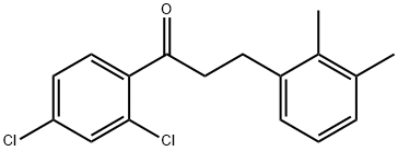 2',4'-DICHLORO-3-(2,3-DIMETHYLPHENYL)PROPIOPHENONE Structural