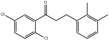 2',5'-DICHLORO-3-(2,3-DIMETHYLPHENYL)PROPIOPHENONE Structural