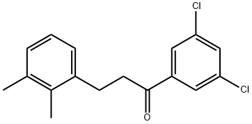 3',5'-DICHLORO-3-(2,3-DIMETHYLPHENYL)PROPIOPHENONE Structural