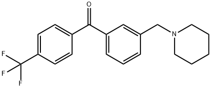 3-PIPERIDINOMETHYL-4'-TRIFLUOROMETHYLBENZOPHENONE Structural