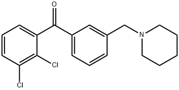 2,3-DICHLORO-3'-PIPERIDINOMETHYL BENZOPHENONE Structural