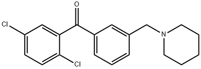 2,5-DICHLORO-3'-PIPERIDINOMETHYL BENZOPHENONE