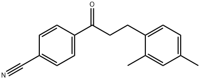 4'-CYANO-3-(2,4-DIMETHYLPHENYL)PROPIOPHENONE Structural