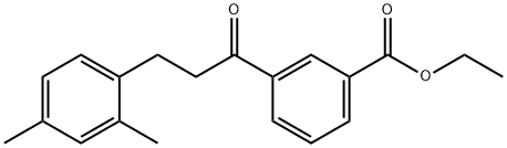 3'-CARBOETHOXY-3-(2,4-DIMETHYLPHENYL)PROPIOPHENONE Structural