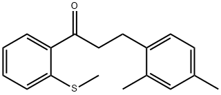 3-(2,4-DIMETHYLPHENYL)-2'-THIOMETHYLPROPIOPHENONE