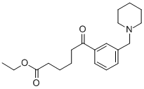 ETHYL 6-OXO-6-[3-(PIPERIDINOMETHYL)PHENYL]HEXANOATE Structural