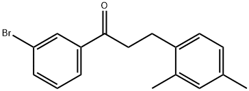 3'-BROMO-3-(2,4-DIMETHYLPHENYL)PROPIOPHENONE Structural