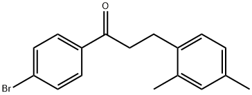 4'-BROMO-3-(2,4-DIMETHYLPHENYL)PROPIOPHENONE Structural