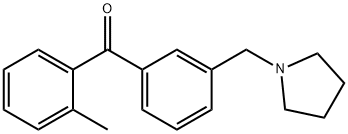 2-METHYL-3'-PYRROLIDINOMETHYL BENZOPHENONE Structural