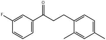 3-(2,4-DIMETHYLPHENYL)-3'-FLUOROPROPIOPHENONE Structural