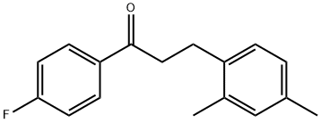 3-(2,4-DIMETHYLPHENYL)-4'-FLUOROPROPIOPHENONE Structural