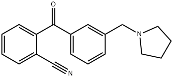 2-CYANO-3'-PYRROLIDINOMETHYL BENZOPHENONE