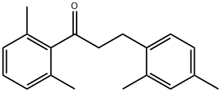 2',6'-DIMETHYL-3-(2,4-DIMETHYLPHENYL)PROPIOPHENONE Structural