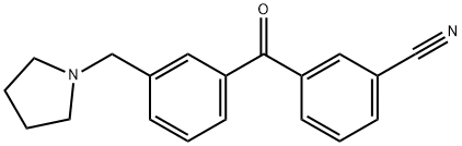 3-CYANO-3'-PYRROLIDINOMETHYL BENZOPHENONE