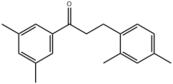 3',5'-DIMETHYL-3-(2,4-DIMETHYLPHENYL)PROPIOPHENONE Structural