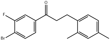 4'-BROMO-3-(2,4-DIMETHYLPHENYL)-3'-FLUOROPROPIOPHENONE