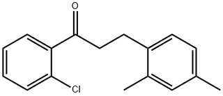 2'-CHLORO-3-(2,4-DIMETHYLPHENYL)PROPIOPHENONE Structural