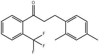 3-(2,4-DIMETHYLPHENYL)-2'-TRIFLUOROMETHYLPROPIOPHENONE Structural