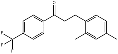 3-(2,4-DIMETHYLPHENYL)-4'-TRIFLUOROMETHYLPROPIOPHENONE Structural