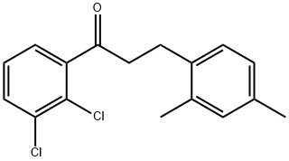 2',3'-DICHLORO-3-(2,4-DIMETHYLPHENYL)PROPIOPHENONE Structural