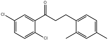 2',5'-DICHLORO-3-(2,4-DIMETHYLPHENYL)PROPIOPHENONE Structural