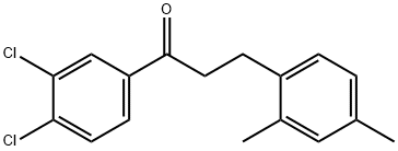 3',4'-DICHLORO-3-(2,4-DIMETHYLPHENYL)PROPIOPHENONE Structural