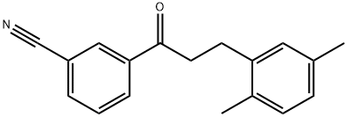 3'-CYANO-3-(2,5-DIMETHYLPHENYL)PROPIOPHENONE Structural