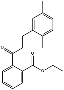 2'-CARBOETHOXY-3-(2,5-DIMETHYLPHENYL)PROPIOPHENONE Structural