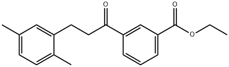 3'-CARBOETHOXY-3-(2,5-DIMETHYLPHENYL)PROPIOPHENONE Structural