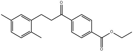 4'-CARBOETHOXY-3-(2,5-DIMETHYLPHENYL)PROPIOPHENONE Structural