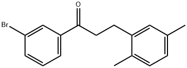 3'-BROMO-3-(2,5-DIMETHYLPHENYL)PROPIOPHENONE Structural