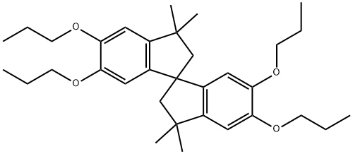 3,3,3',3'-TETRAMETHYL-5,5',6,6'-TETRAPROPOXY-1,1'-SPIROBIINDANE Structural