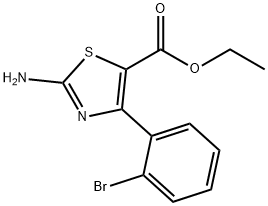 2-AMINO-4-(2-BROMOPHENYL)-5-THIAZOLECARBOXYLIC ACID ETHYL ESTER