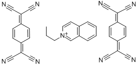 (TCNQ)2 ISOQUINOLINE(N-N-PROPYL) Structural